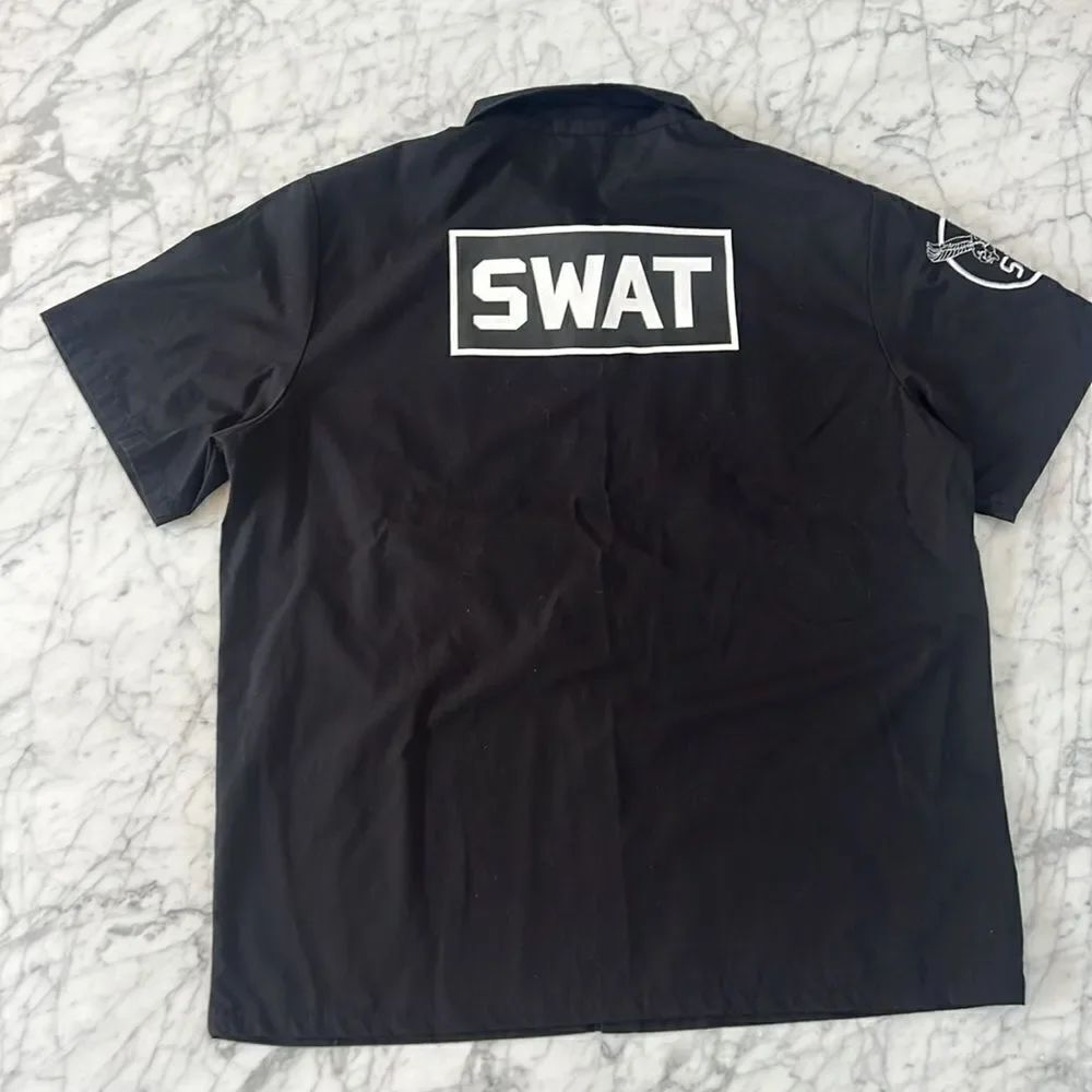 Spirit Halloween Costumes SWAT button up Mens shirt size L